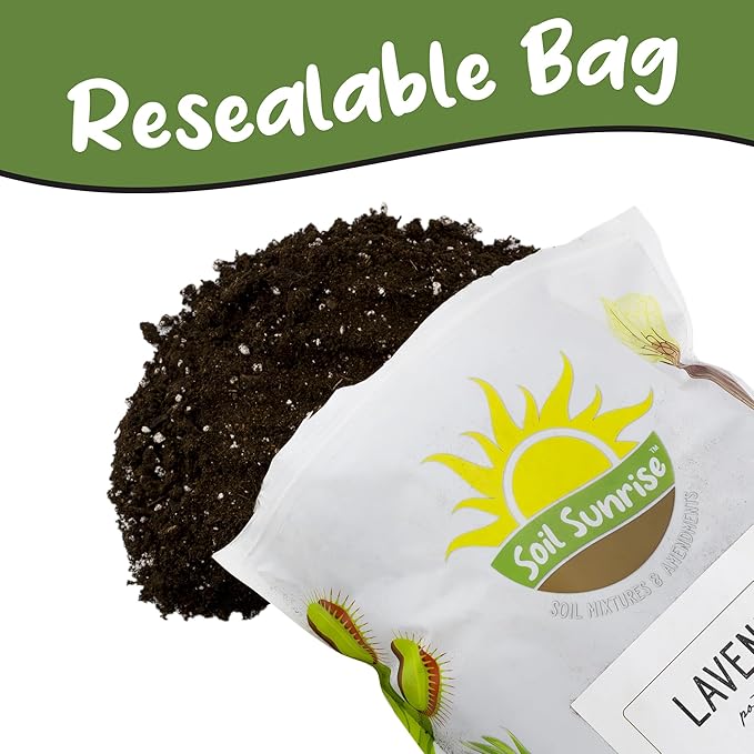Lavender Potting Soil Mix (8 Quarts), Indoor/Outdoor Container Gardening Blend for Lavender Herb Plants