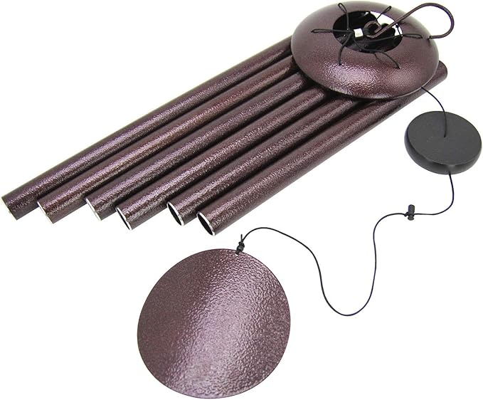 ASTARIN Outdoor Wind Chimes, 45 in Memorial Chimes with 6 Heavy Tubes, Large Deep Tone for Garden Hanging Decor, Sympathy Gifts. Bronze