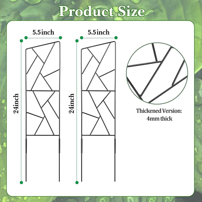 Outdoor Plant Trellis for Climbing Plants,Metal Garden Trellis for Potted Plants,Plant Stakes for Indoor Plants Accessories Hoya,Flower,Plant Support,Plant Gifts (24Inch-Window)