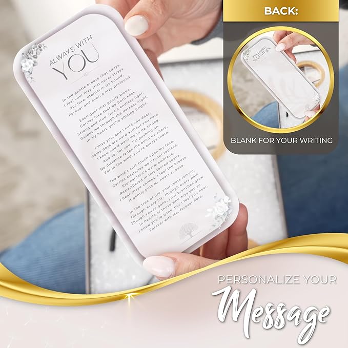 Tree of Life Memorial Wind Chimes for Loss of Loved One - Beautifully Packaged Memory Tree Windchimes in Memory of a Loved One - Sympathy Wind Chimes with Sympathy Card & Floral Keepsake (32" Size)