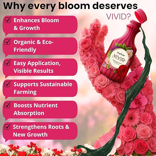 Concentrated Liquid Enzyme-Based Organic Plant Food | Organic Plant Fertilizer & Bloom Booster | Ideal for Flowers, Fruits & Vegetables, Indoor & Outdoor Gardening (8.45oz)