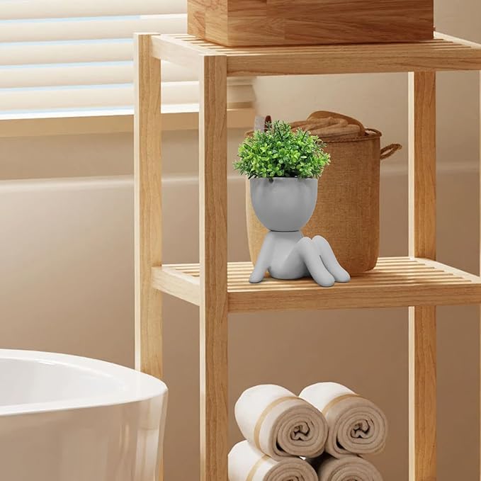 Zerzsy Mini Succulent Plant Fake Plants Succulents Plants Artificial for Home Bathroom Living Room Office Decor Cute Desktop Decoration