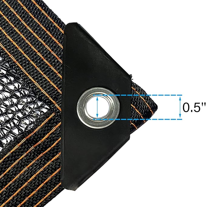 winemana 90% Shade Cloth, Dog Kennel Shade Cover, 3.3 x 6.6 FT Sturdy Durable Sunblock Shade Mesh Tarp with Grommets for Patio Plants Greenhouse Chicken Coop Porch