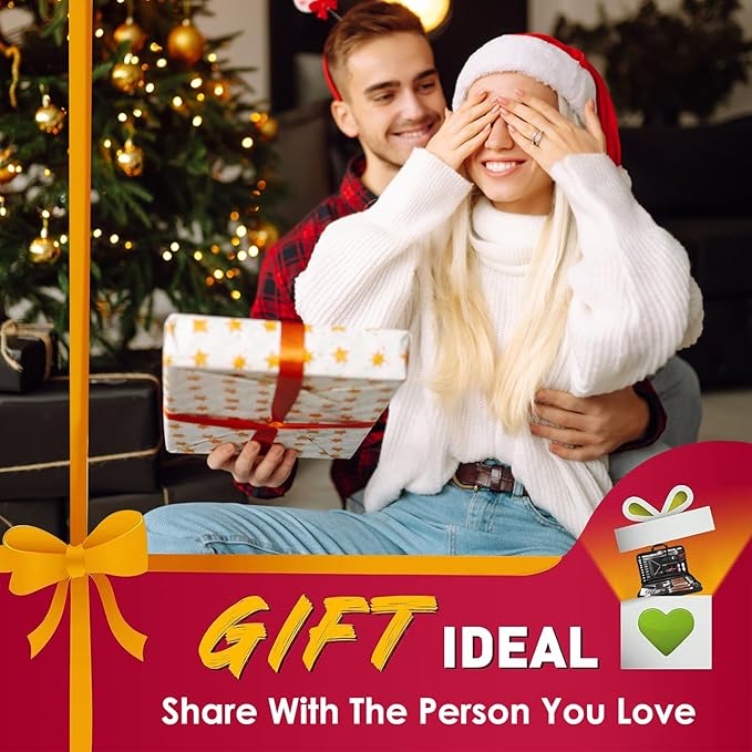 Yoehka BBQ Grilling Accessories Set, 34Pcs Heavy Duty Grill Tools for Outdoor Camping, Grilling Gifts for Men Dad, Stainless Steel Barbecue Utensils Kit with Mats and Glove in Carrying Bag, Brown