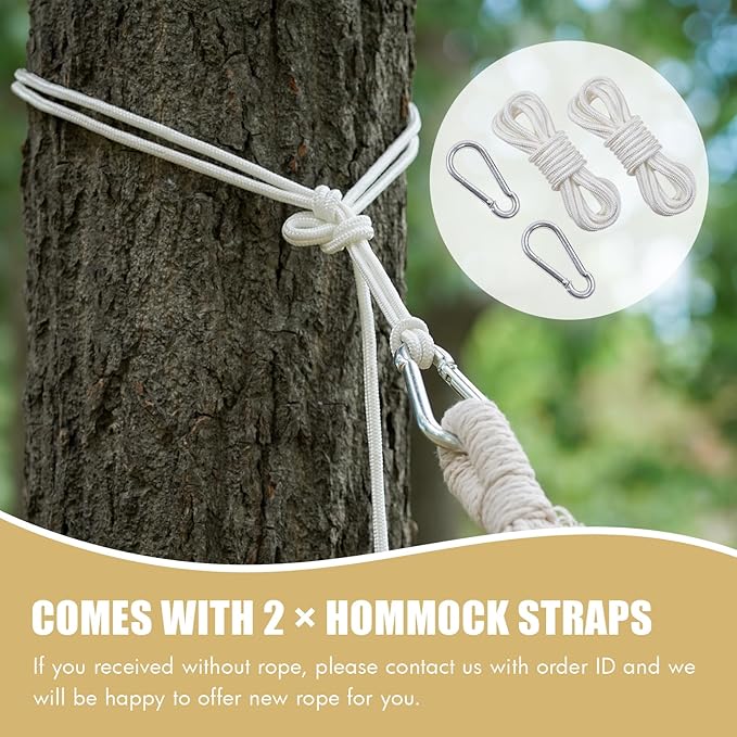 INNO STAGE 2 Persons Hammock - Brazilian Double, Portable Camping Bed for Patio, Backyard, Porch, Outdoor & Indoor Use - Soft Cotton with Carrying Bag