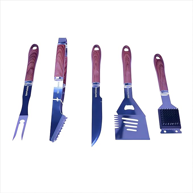 SpartaSake BBQ Grilling Accessories - Stainless Steel Barbecue Grill Tools Accessories kit Spatula Thermometer Tongs for Blackstone Griddle Outdoor Camping-Grill Set Gifts for dad Men Women(24 pcs)