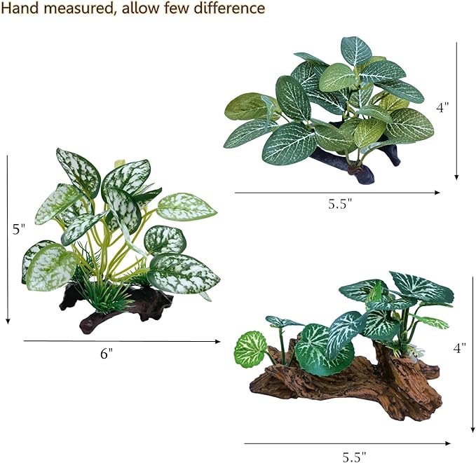 M2cbridge Artificial Fish Tank Plants Silk Aquarium Plant Aquatic Water Grass Foreground Decor (3PCS Green Grasses)