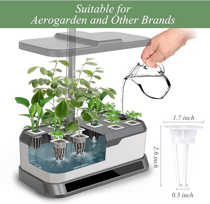 50 Piece Hydroponic Pods Kit: Grow Anything with 50 Grow Sponges - Compatible with All Hydroponics Brands