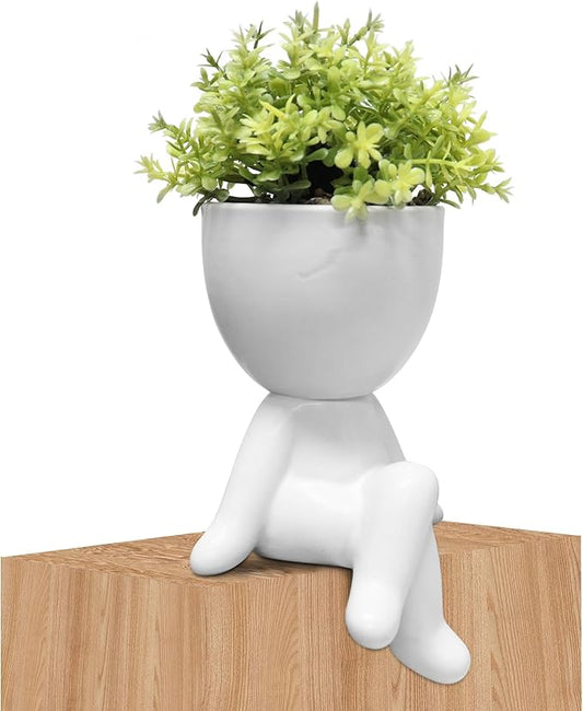 Zerzsy Fake Succulents for Office Decorations for Work Desk Women Fake Plants Office Decor - Small Plants for Work Cubicle Decor - Desk Decorations for Women - Set of 1