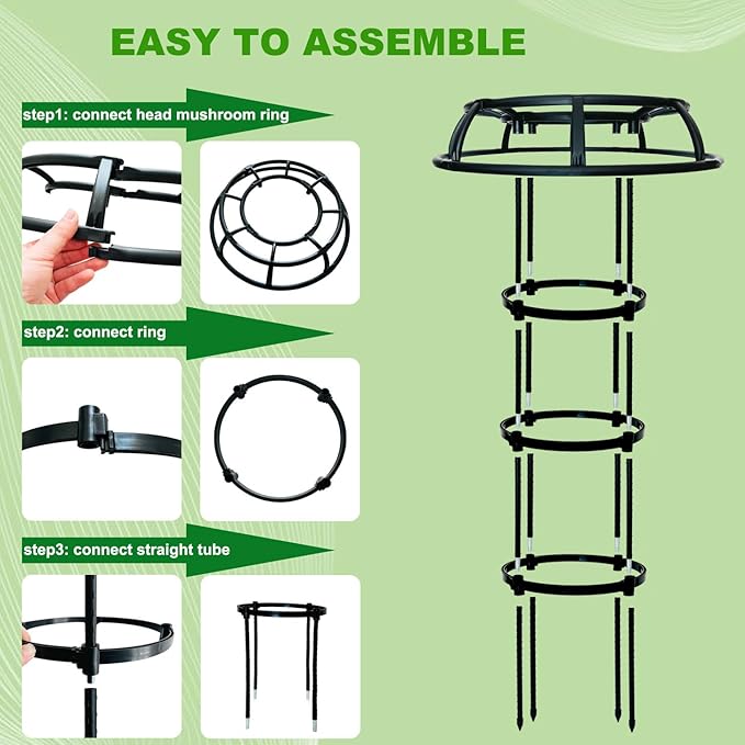 5.4 Feet Garden Trellis for Climbing Plants, Sturdy Plant Support Trellis for Flowers Vegetable Fruits Vines Indoor Outdoor
