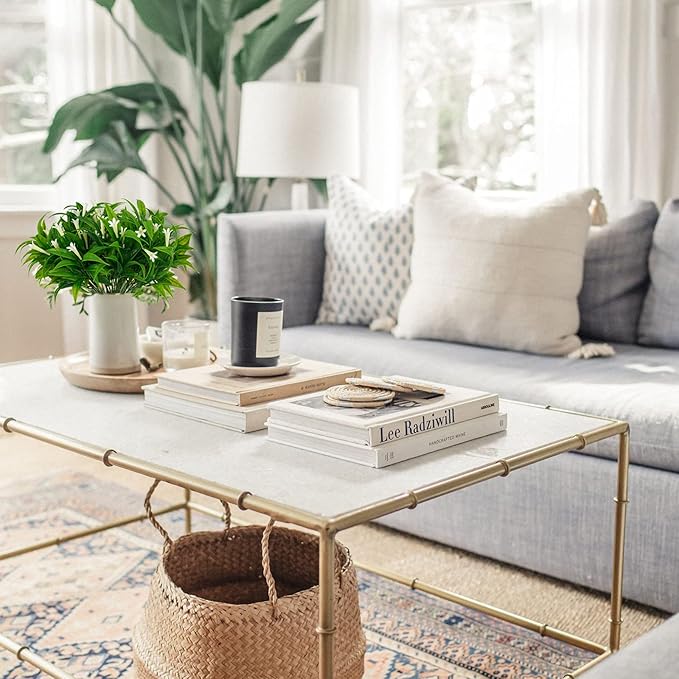 Uieke 6Pcs Outdoor Artificial Plants UV Resistant Fake Morning Glory Plastic Plants Shrubs Greenery Foliage for Hanging Planter Garden Patio Sidewalk Décor White