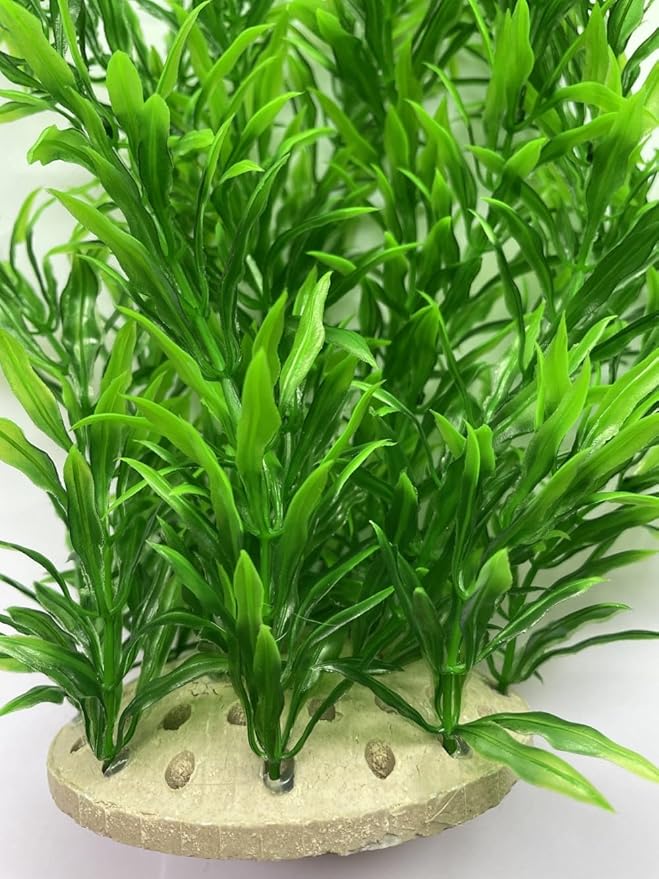 2-Pack Aquarium Plant Aquarium Decor Plastic Plants Extra Large 21 Inches Artificial Long Fish Tank Plants Tall Fish Tank Decorations Artificial Green Water Plants (Green)