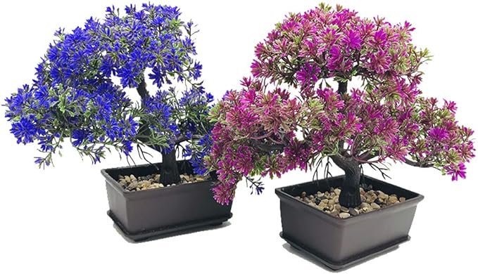 Artificial Bonsai Tree-Fake Plant in Pot Artificial Plants,Faux Bonsai Japanese Pine Bonsai Artificial Plants for Home Decor Indoor,Office/Windowsill/Yard,Desktop Display, Zen Garden Décor
