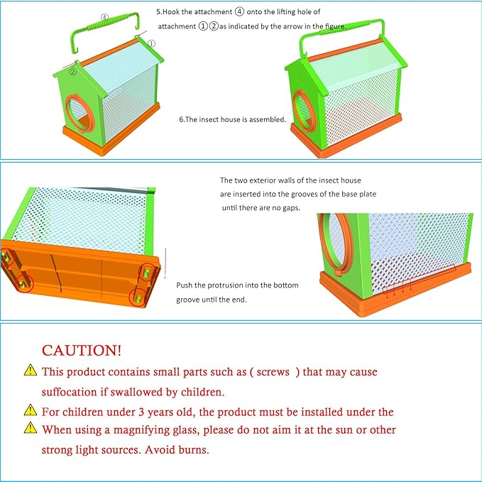 Bug Catcher for Kids - Outdoor Insect Exploration Kit with Butterfly Net, Insect Box, and Bug Tools - Safe and Educational STEM Toy for Boys and Girls 3 4 5 6 7 8 Year Old