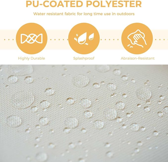 Grand patio 15-Piece Wicker Patio Furniture Set with Lift Top Coffee Storage Table, Outdoor Conversation Set Sectional Sofa with Water Resistant Thick Cushions, Cream