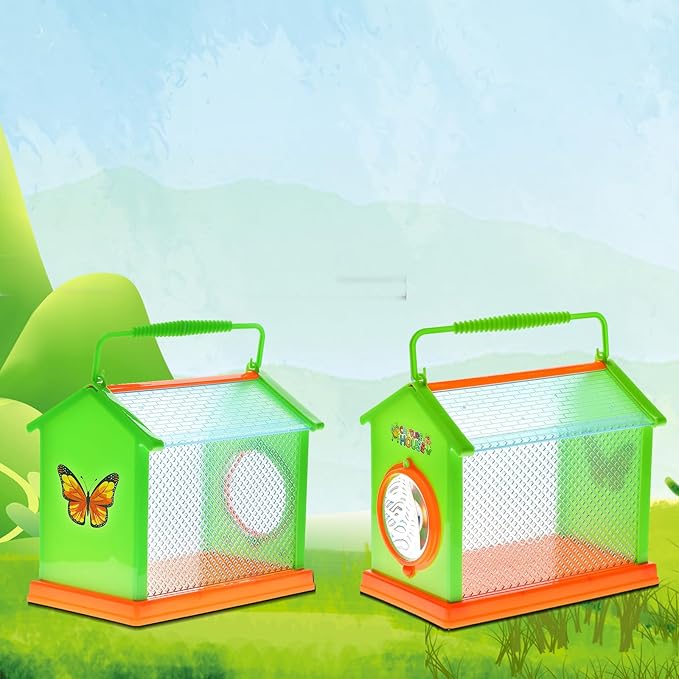 Bug Catcher for Kids - Outdoor Insect Exploration Kit with Butterfly Net, Insect Box, and Bug Tools - Safe and Educational STEM Toy for Boys and Girls 3 4 5 6 7 8 Year Old