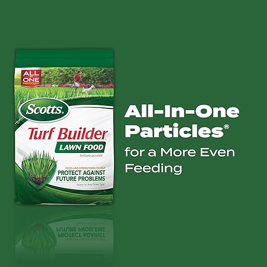 Scotts Turf Builder Lawn Food, Fertilizer for All Grass Types, 5,000 sq. ft., 12.5 lbs. (2-Pack)