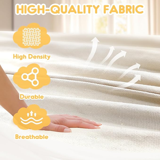 ANYOO Cotton Hammock Portable Camping Hammocks for Hanging Sturdy Garden Comfortable Fabric Hammock with Tree Straps Up to 660lbs with Travel Bag for Camping Outdoor/Indoor Patio Backyard