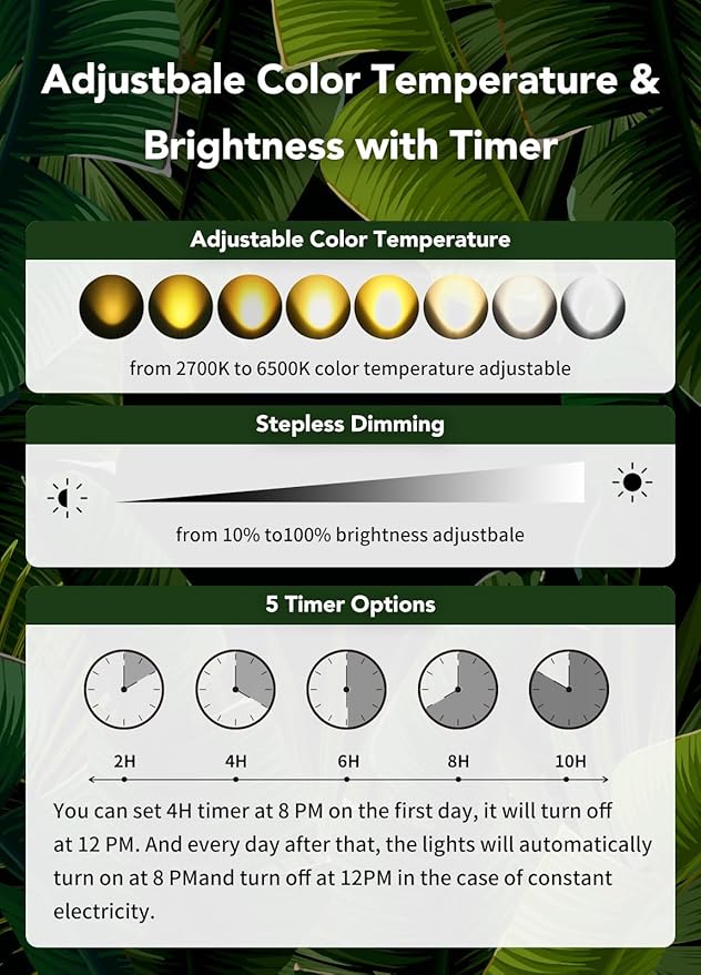 Low Voltage Landscape Lighting Kit: 4-IN-1 LED Landscape Lights with Stepless Color Temperature 2700K-6500K & Stepless Dimming & Timer | 6W Outdoor Spot Lights with Plug-in Transformer for Yard Garden