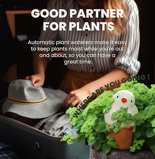 Bird Shaped Plant Watering Globes(4ps) Plants Suitable for Indoor and Outdoor Use Should be Kept Constantly Moist. The Interesting Shape Makes The Garden More Interesting and Beautiful.