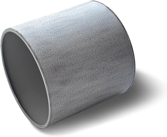 ARNIS Modern Plant Pots, Set of 2 Large Planters with Stand, Decorative Planters, Metal Pots with Drainage Holes for Living Room, Office, Garden or Balcony, 8.25 &10.5 Inch, Dark Cement Matte