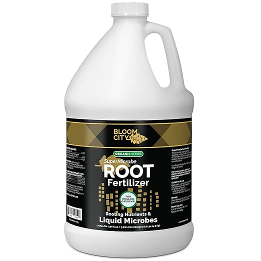 Bloom City Organic Root Stimulant, Salmon and Kelp Formula, Rich with Microbes and Mycorrhizae, Gallon (128 oz)