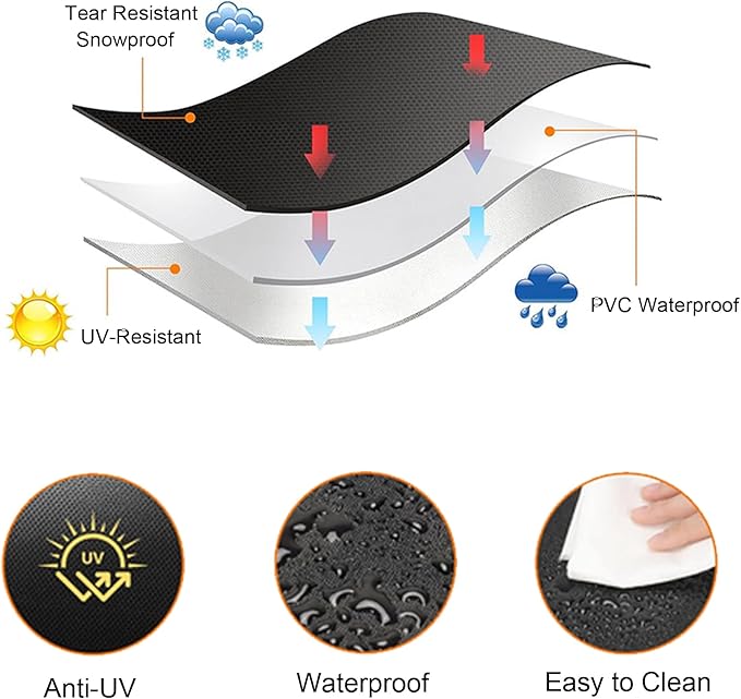 600D Heavy Duty Grill Cover for Traeger Woodridge Pro and Wood Ridge Elite Pellet Grill - TFB97JLH. Full-Length All Weather Grill BAC776 Accessory, 68" L x 27" W x 47" H