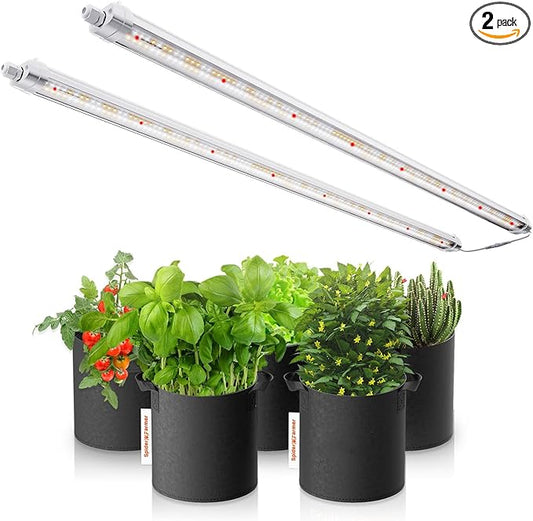 Spider Farmer Glow80 LED Grow Lights, 3.6ft Sunlike Full Spectrum Waterproof Plant Growing Lamp Linkable for Indoor Plant Shelves Seedling Veg Flower Hydroponic Greenhouse