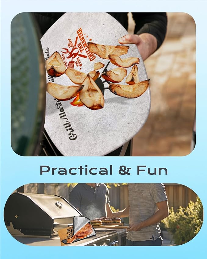 Smoker Accessories BBQ Blanket & Tray Grill Master Gifts for Husband, Unique Christmas & Birthday Outdoor Barbecue Accessories Tools Set for Resting Meat Grilling Gifts for Grandpa