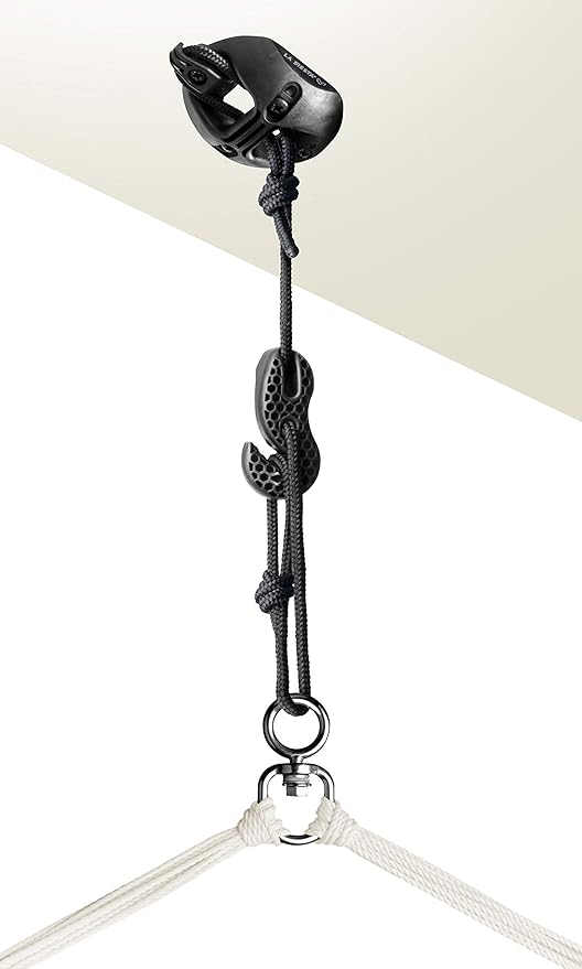 LA SIESTA® - XL King Habana Cotton Hammock Chair & CasaMount - Hanging Chair w/Suspension Kit for Walls Ceilings & Square Beams - Indoor Outdoor Swing Hanging Chair Bedroom Patio Balcony - Zebra