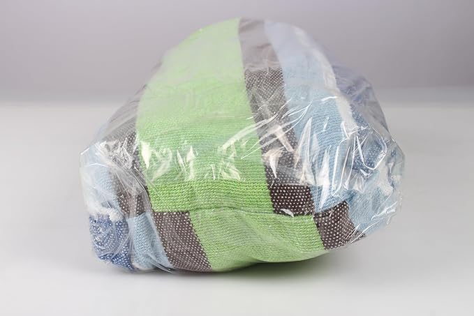 MOSFiATA Hammocks Portable Camping Hammock Upgraded 550lb Comfortable Fabric Hammock with Two Anti Roll Balance Beam and Sturdy Tree Straps for Camping, Patio, Backyard, Outdoor （Light Green）