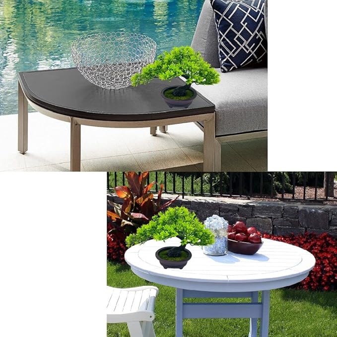 Artificial Plants Greenery Bonsai Fycooler Fake Plants Plastic Artificial Bonsai Tree, Fake Bonsai Juniper for Home Bedroom Living Room Office Desk Bookshelf Farmhouse Decor Zen Garden Decorations