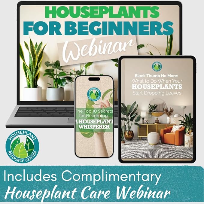 Premium Houseplant Scissors | 100% Stainless Steel, Ultra-Precise Garden Clippers for Propagation & Trimming | Rust-Resistant, Easy Clean Pruning Shears | Indoor & Outdoor | Comfortable & Ambidextrous