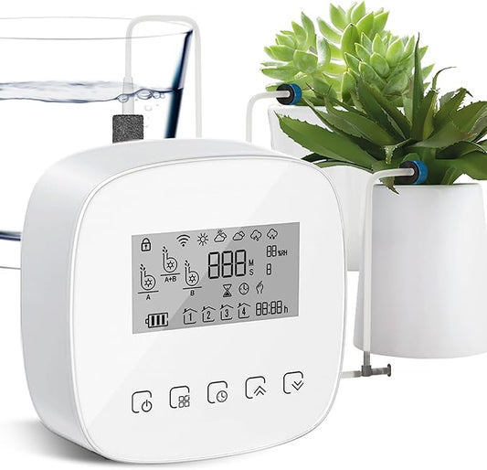 Smart Automatic Plant Watering System - Plant Watering Devices for 20 Potted Plants，Auto Drip Irrigation System Programmable Timer & Compatible with Alexa