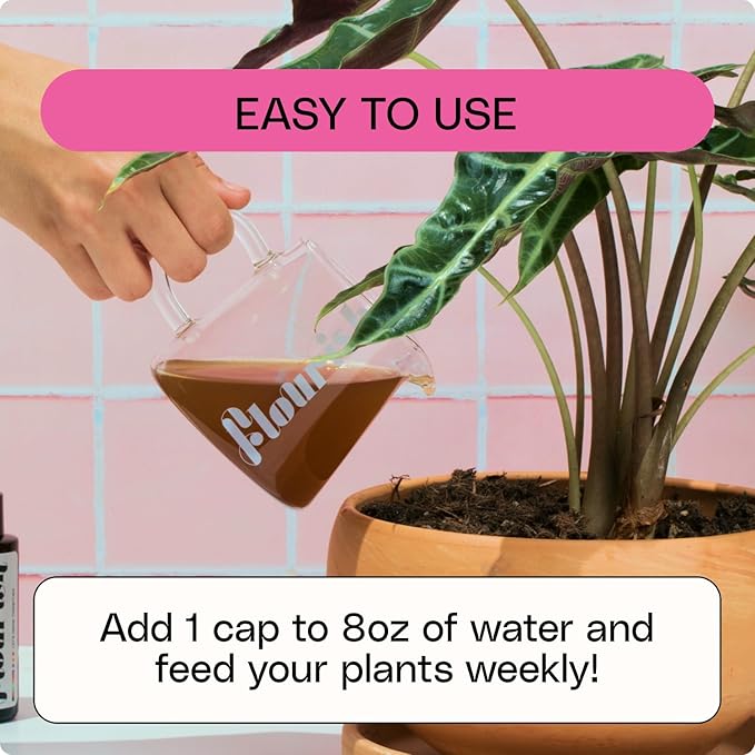 Flourish Plant Organic All-Purpose Plant Food 3-3-2 Fertilizer for Indoor Plants - CDFA Certified, Easy Application, 3-3-2 NPK, Eco-Friendly, EA 1.69 fl oz USA Made