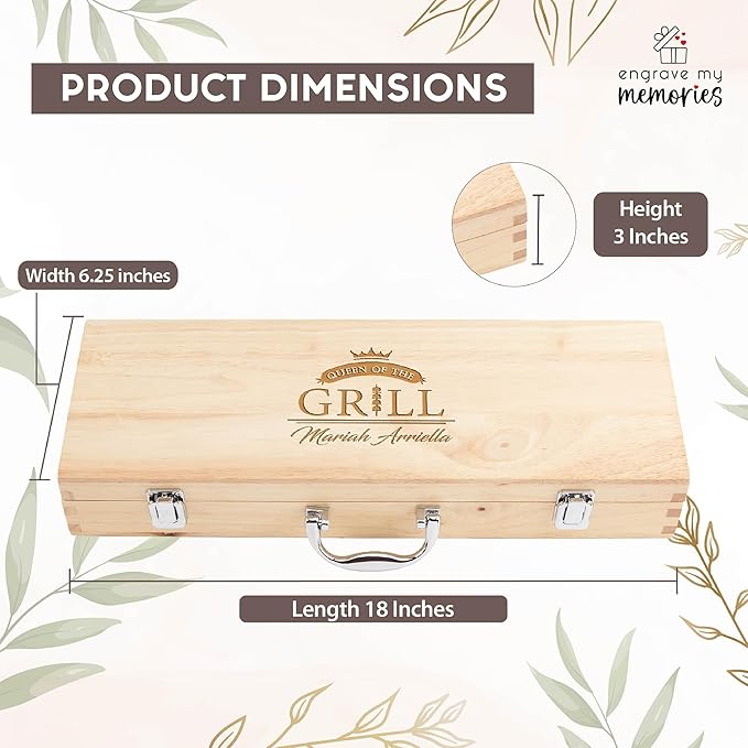 BBQ Grill Accessories Set, 11 Pcs Grill Accessories Grilling Gifts for Men, Stainless Steel Grill Tools For Camping/Backyard Barbecue, Gift Ideas BBQ Accessories Gifts for Dad, BBQ Set for Men, Father