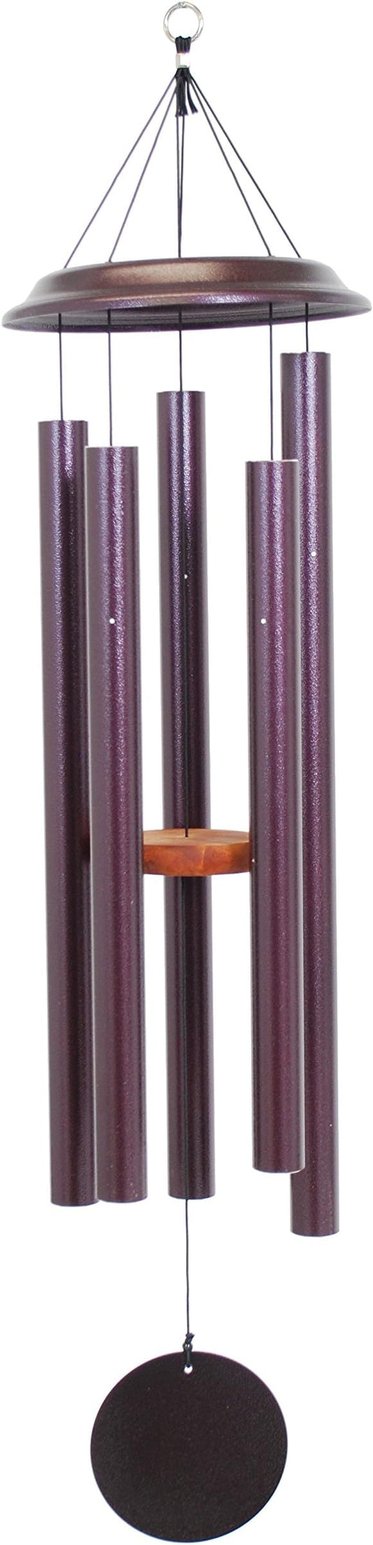 by Wind River - 47 inch Plum Wind Chime for Patio, Backyard, Garden, and Outdoor décor (Aluminum Chime) Made in The USA