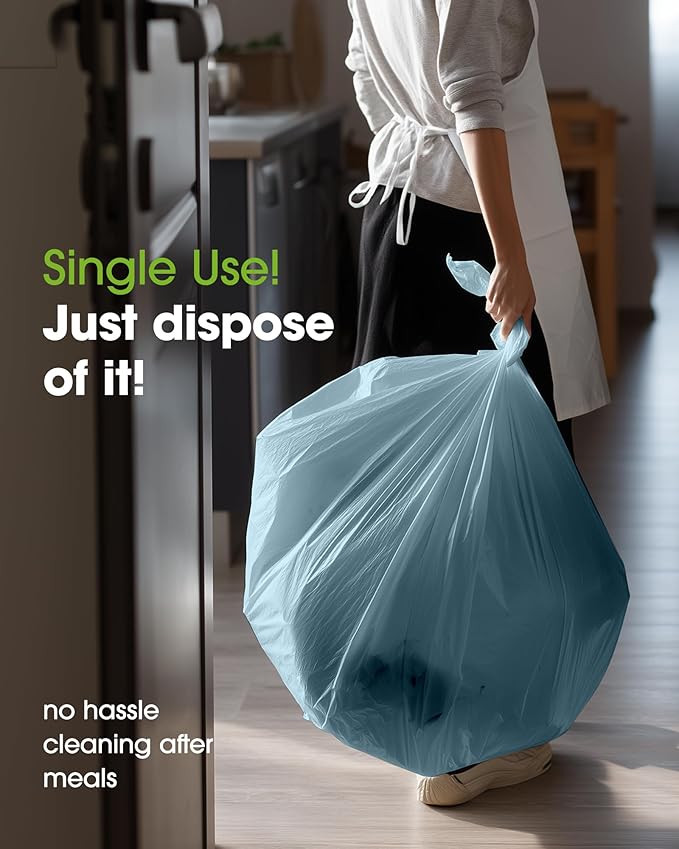 Pureegg Plastic Table Cloth Disposable 8 Pack, 54 x 108 Inch Table Cloths, Easter Party, Picnic, Wedding, Decorative Tablecloths, Rectangle, Baby Blue Plastic Cover, Leakproof & Sturdy, Light Blue