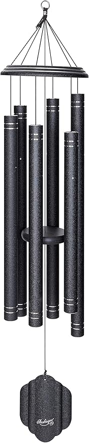 Arabesque by Wind River - 57 inch Onyx Wind Chime for Patio, Backyard, Garden, and Outdoor décor (Aluminum Chime) Made in The USA