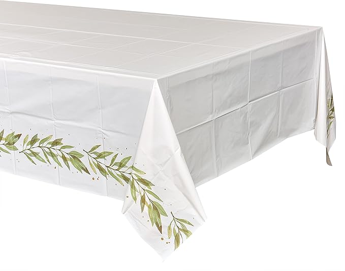 American Greetings Wedding or Bridal Shower Party Supplies, Plastic Table Covers (3-Count)