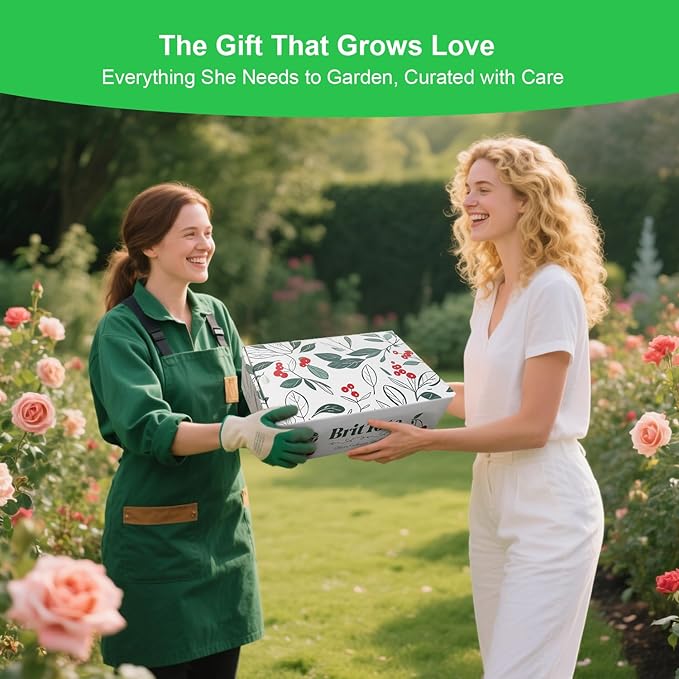 Gardening Tools Set, 11-Piece Heavy Duty Rust-Proof Garden Supplies Perfect Gardening Gifts for Women and Beginner, Green