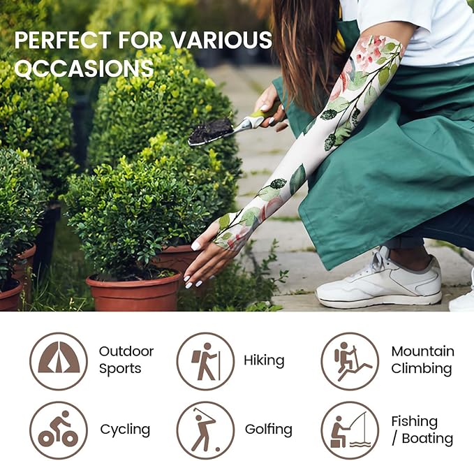 Gardening Sleeves for Women Farm Sun Protection Thorn Proof Cooling Arm Sleeves to Cover Arms for Garden Sports