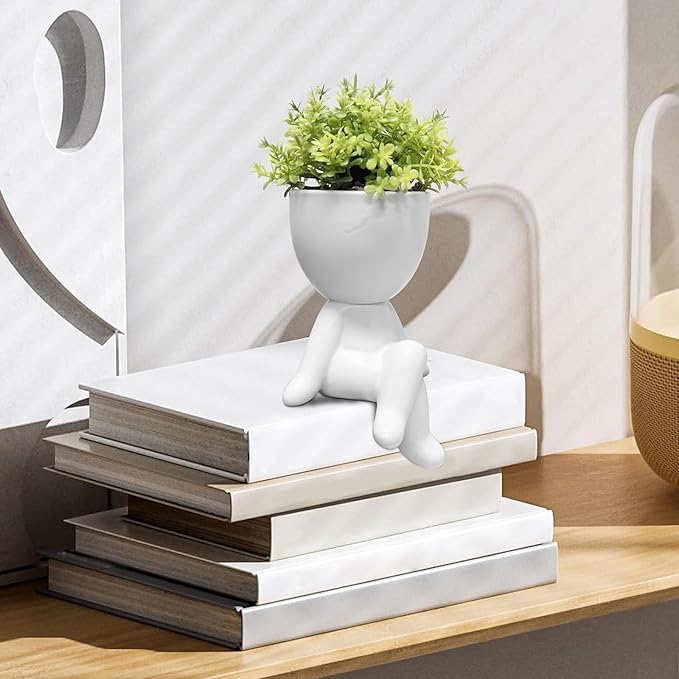 Zerzsy Fake Succulents for Office Decorations for Work Desk Women Fake Plants Office Decor - Small Plants for Work Cubicle Decor - Desk Decorations for Women - Set of 1