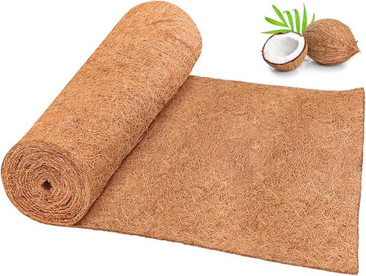 Riare 1 Pack 16 × 118 Inch No-Slip Ice and Snow Carpet Mats- Natural Coconut Fiber Carpet Anti-Slip Coir Mat for Winter Walkways Front Door Stairs Porch Outdoor Garden Patio Safe &Stable Walking