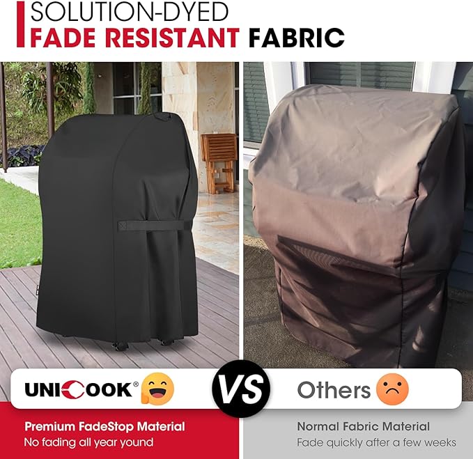 Unicook 30 Inch Grill Cover, Heavy Duty Waterproof 2 Burner Small BBQ Cover, Compatible with Weber Spirit 210 with Side Tables Down, Does NOT Fit Spirit II E-210 (Include 2025 Version) with Table Up