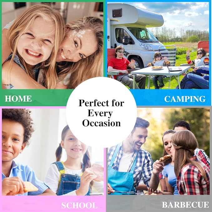 Wheat Straw Dinnerware Sets - 24 pcs Lightweight Unbreakable Dishwasher Microwave Safe Cups Cutlery Plates and Bowls Set for 4 Suitable for Camping Party Grill（Black）