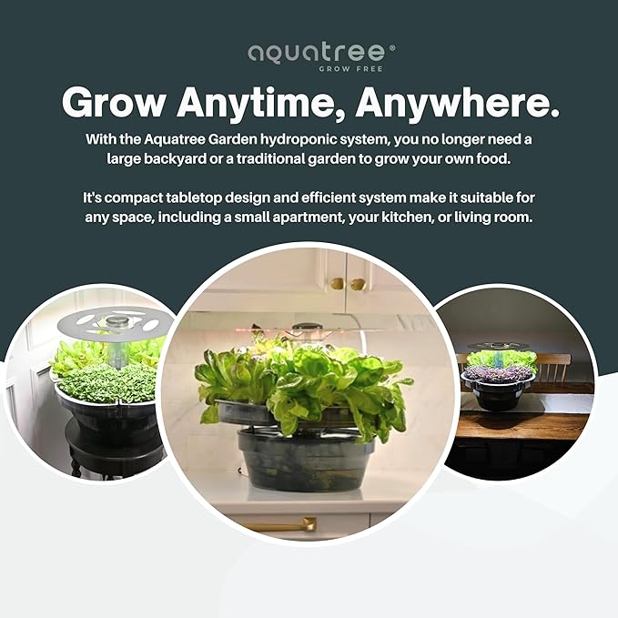 ATL1 Hydroponic Growing System Kit Garden Indoor Tabletop Garden Planter Tower with Self Watering & LED Light - Hydroponic Microgreens, Lettuce, Herbs, Sprouts in Your Home & Kitchen