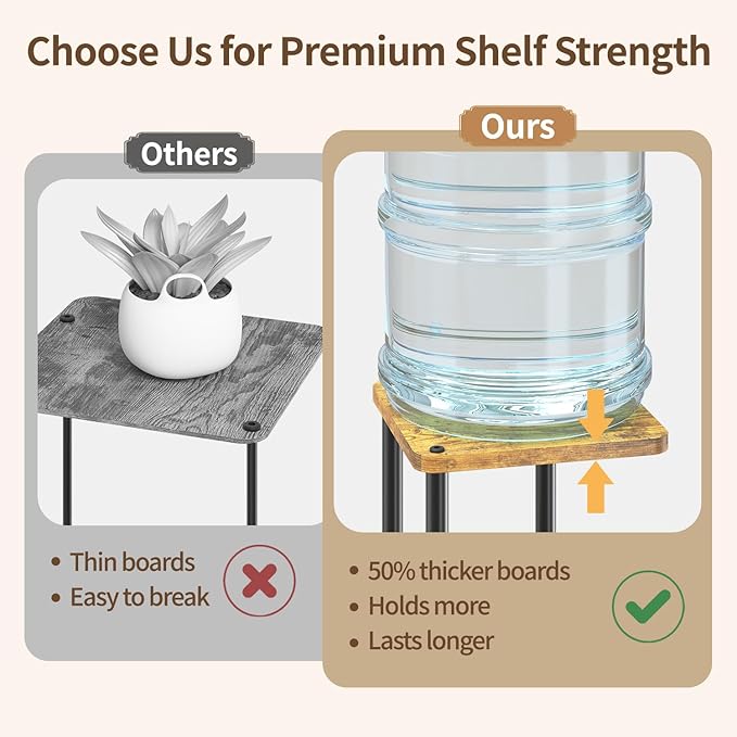 LASZOLA Black 7 Tiered Wood Plant Stand Indoor for Larger Heavy Duty Planter, Sturdy Multi Level Vertical Flowers Racks for Narrow Inside Floor, Decorate Shelving for Hold House Tree, Space Saving