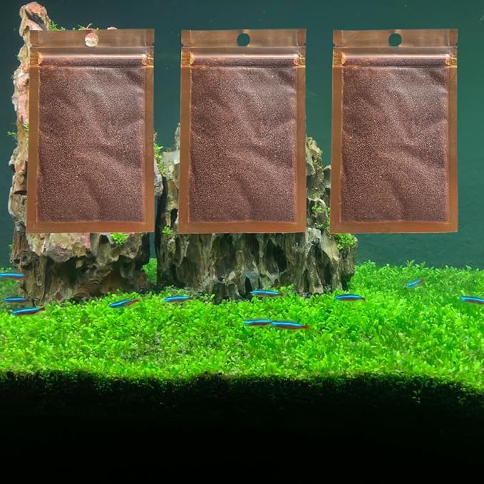 3 Pack Freshwater Aquarium Decor, Easy Growing Dwarf Carpet for Fish Tank/Terrarium, Natural Aquatic Plant Growth Material (Small Leaf)