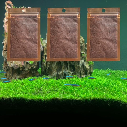 3 Pack Freshwater Aquarium Decor, Easy Growing Dwarf Carpet for Fish Tank/Terrarium, Natural Aquatic Plant Growth Material (Small Leaf)